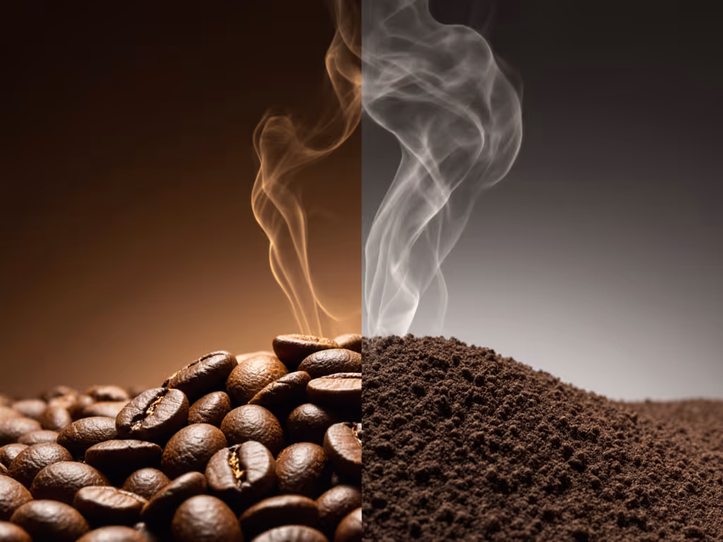 coffee oxidation timeline chart showing rapid decay after grinding